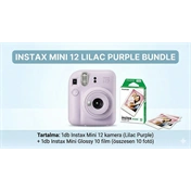 FUJIFILM INSTAX MINI 12 LILAC PURPLE + Instax Mini Film Glossy (10lap)