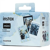 FUJIFILM Instax Mini Film Glossy Classic Bundle (Bluemarble, Black Frame, Monochrome) (30lap)
