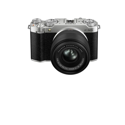 FUJIFILM X-M5 +  XC15-45mm F3.5-5.6 OIS PIZ objektív kit ezüst
