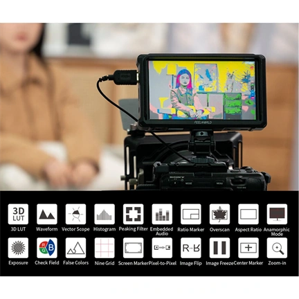 Feelworld FW568 PRO 6" HDMI monitor with 1200nits brightness