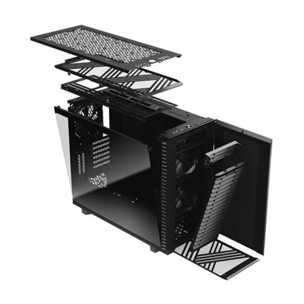 Fractal Design Define 7 Dark Tempered Glass Black