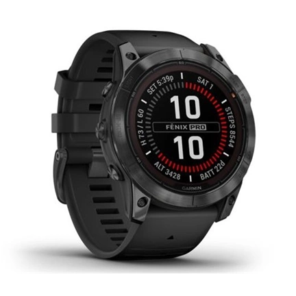 GARMIN Fenix 7X Pro Solar - Slate Grey with Black Band
