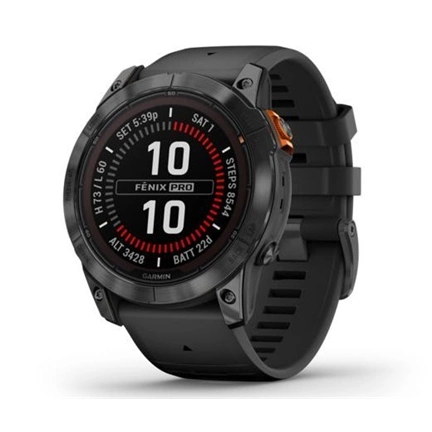 GARMIN Fenix 7X Pro Solar - Slate Grey with Black Band