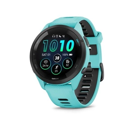 GARMIN Forerunner 265 Black Bezel with Aqua Case a