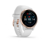 GARMIN Venu 2S Rose Gold Stainless Steel Bezel with White Case and Silicone Band GARMIN Venu 2S Rose Gold Stainless Steel Bezel with White Case and Silicone Band