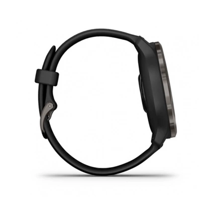 GARMIN Venu 2 Slate stainless steel bezel with black case and silicone band