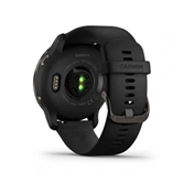 GARMIN Venu 2 Slate stainless steel bezel with black case and silicone band