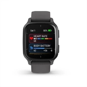 GARMIN Venu Sq 2 - Slate Aluminium Bezel with Shadow Grey Case and Silicone Band GARMIN Venu Sq 2 - Slate Aluminium Bezel with Shadow Grey Case and Silicone Band