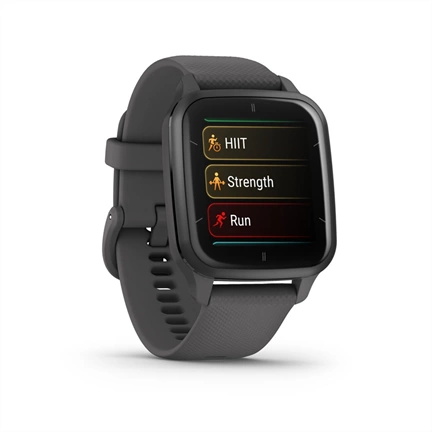 GARMIN Venu Sq 2 - Slate Aluminium Bezel with Shadow Grey Case and Silicone Band GARMIN Venu Sq 2 - Slate Aluminium Bezel with Shadow Grey Case and Silicone Band