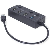 Gembird 4 portos USB hub (1x USB 3.1 + 3x USB 2.0)