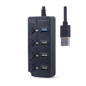 Gembird 4 portos USB hub (1x USB 3.1 + 3x USB 2.0)