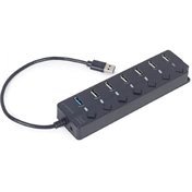 Gembird 7 portos USB hub (1x USB 3.1 + 6x USB 2.0)