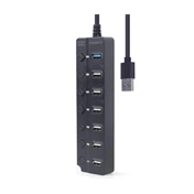 Gembird 7 portos USB hub (1x USB 3.1 + 6x USB 2.0)