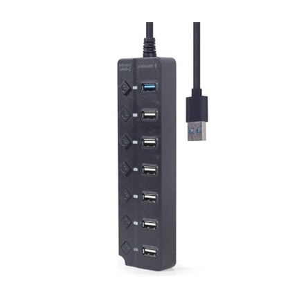 Gembird 7 portos USB hub (1x USB 3.1 + 6x USB 2.0)