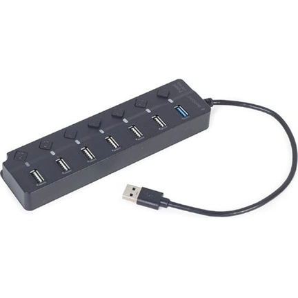Gembird 7 portos USB hub (1x USB 3.1 + 6x USB 2.0)