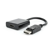 GEMBIRD A-DPM-HDMIF-002 Gembird Displayport male to HDMI female adapter, 10cm, fekete