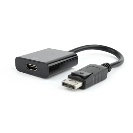 GEMBIRD A-DPM-HDMIF-002 Gembird Displayport male to HDMI female adapter, 10cm, fekete