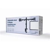 GEMBIRD Adjustable desk 2-display mounting arm (rotate, tilt, swivel), 17"-32", up to 9 kg GEMBIRD Adjustable desk 2-display mounting arm (rotate, tilt, swivel), 17"-32", up to 9 kg