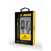 GEMBIRD DisplayPort to HDMI cable, "Premium Series", 1.8 m