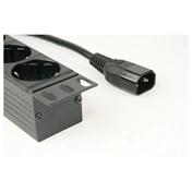GEMBIRD Energenie Power distribution unit (PDU), 8 Schuko sockets, 1U, 10A, C14 plug 3 m cable