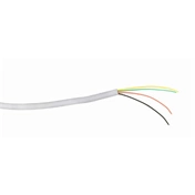 GEMBIRD Flat telephone cable stranded wire 100 meters, white, 4 wires