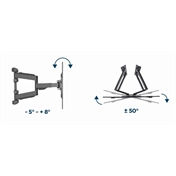 GEMBIRD Full-motion TV wall mount, 32" - 75"