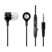 GEMBIRD Metal earphones with microphone, black