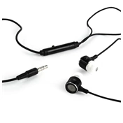 GEMBIRD Metal earphones with microphone, black
