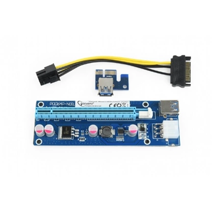 GEMBIRD PCI-Express riser add-on card, PCI-ex 6-pin power connector