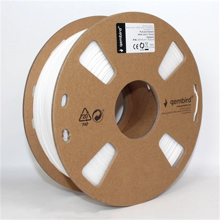 GEMBIRD PLA filament 1.75 mm, 1 kg, White