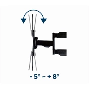 GEMBIRD Premium full-motion TV wall mount, 32"-55", 32 kg