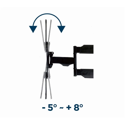 GEMBIRD Premium full-motion TV wall mount, 32"-55", 32 kg