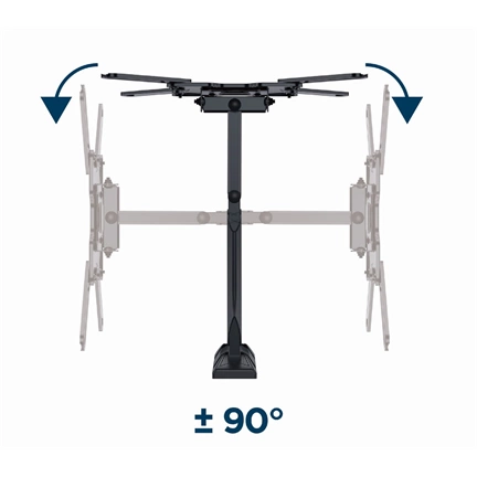 GEMBIRD Premium full-motion TV wall mount, 32"-55", 32 kg