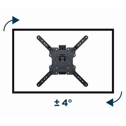 GEMBIRD Premium full-motion TV wall mount, 32"-55", 32 kg