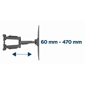 GEMBIRD Premium full-motion TV wall mount, 32"-58"