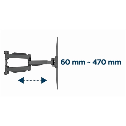GEMBIRD Premium full-motion TV wall mount, 32"-58"