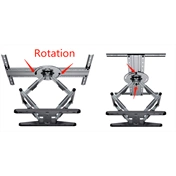 GEMBIRD Rotating full motion TV wall mount, 40" - 80"