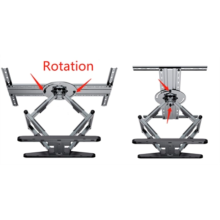 GEMBIRD Rotating full motion TV wall mount, 40" - 80"