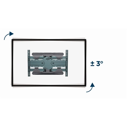GEMBIRD Rotating full motion TV wall mount, 40" - 80"