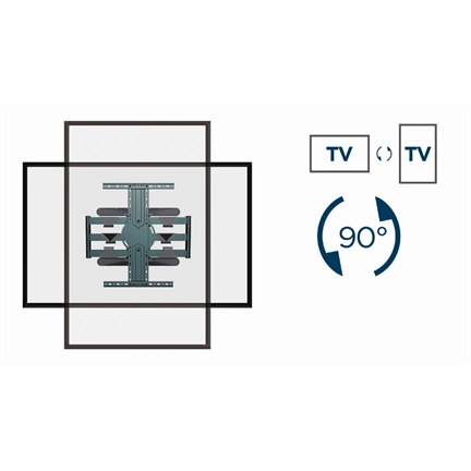 GEMBIRD Rotating full motion TV wall mount, 40" - 80"