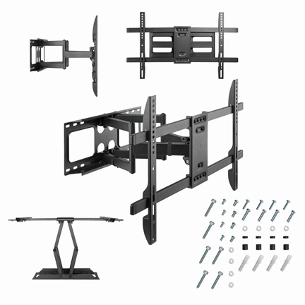 GEMBIRD Full-motion TV wall mount, 37" - 80" (60 kg)