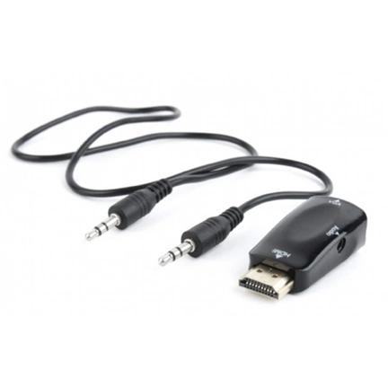 GEMBIRD VGA to HDMI + VGA 0.15m black