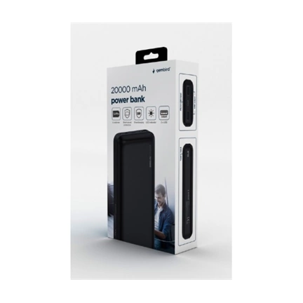 GEMBIRD power bank 20,000mAh black