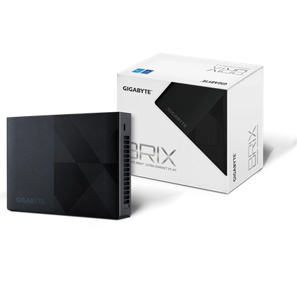 GIGABYTE PC BRIX, Intel N-series N200 3.7GHz, 2xHDMI, Displayport, LAN, WIFI, BT, 6xUSB