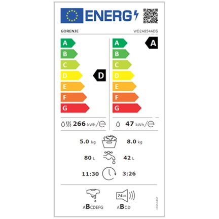 GORENJE WD2A854ADS MOSÓ SZÁRÍTÓ