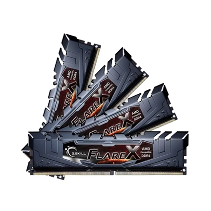 G.SKILL Flare X DDR4 3200MHz CL16 64GB Kit4 (4x16GB) AMD Black