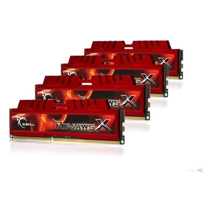 G.SKILL RipjawsX DDR3 1600MHz CL10 32GB Kit4 (4x8GB) Intel XMP Red