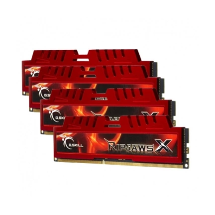 G.SKILL RipjawsX DDR3 1600MHz CL10 32GB Kit4 (4x8GB) Intel XMP Red