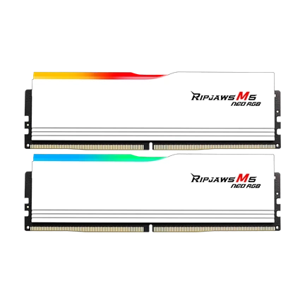 G.SKILL Ripjaws M5 Neo DDR5-6000Mhz CL36-36-36-96 1.35V 32GB Kit2 (2x16GB)AMD EXPO-White