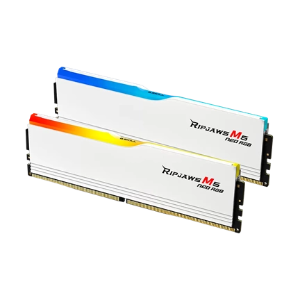 G.SKILL Ripjaws M5 Neo DDR5-6000Mhz CL36-36-36-96 1.35V 32GB Kit2 (2x16GB)AMD EXPO-White